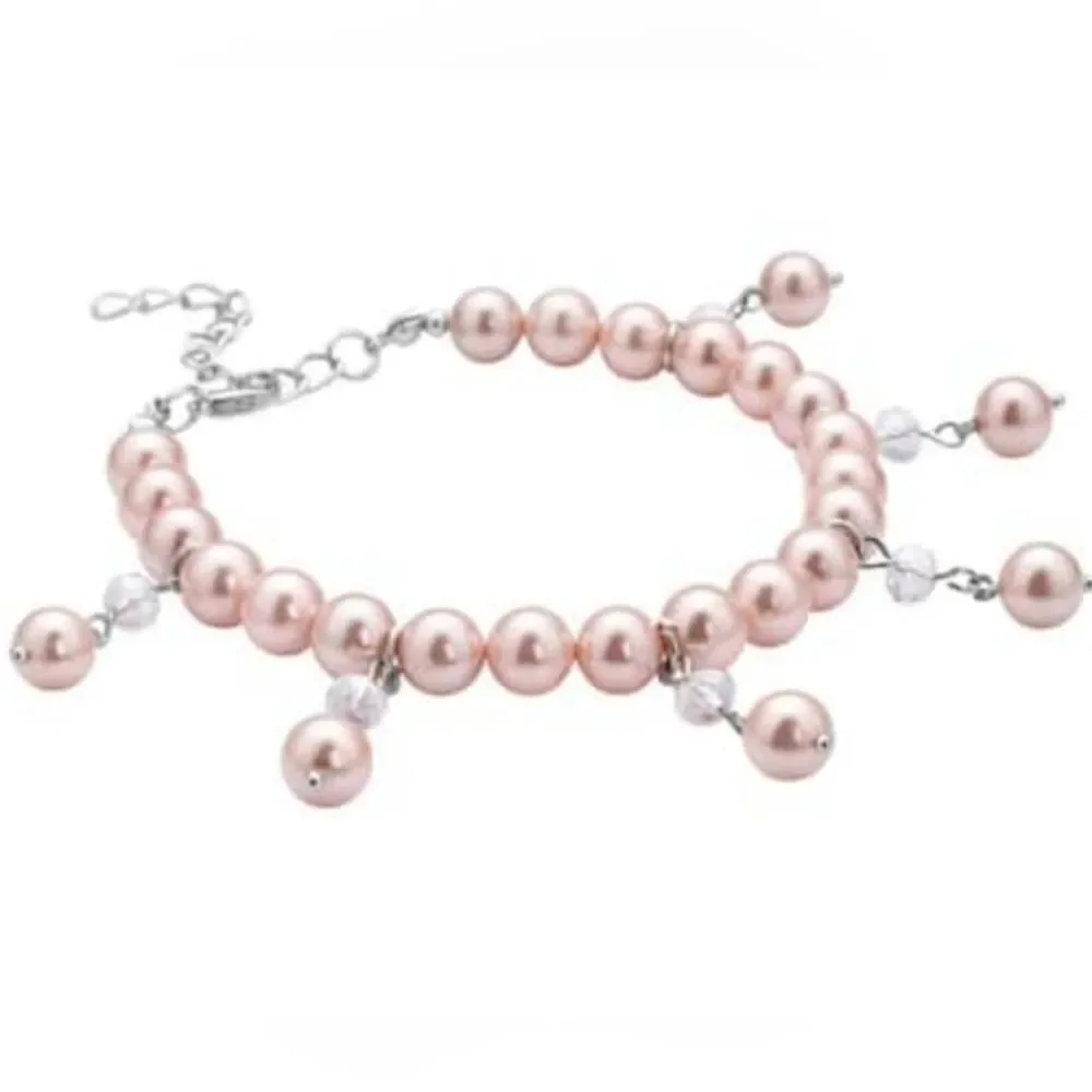 Peach Pearl Anklet or Bracelet‎
